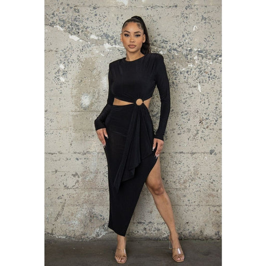 Bodycon Cut Out Midi Dress