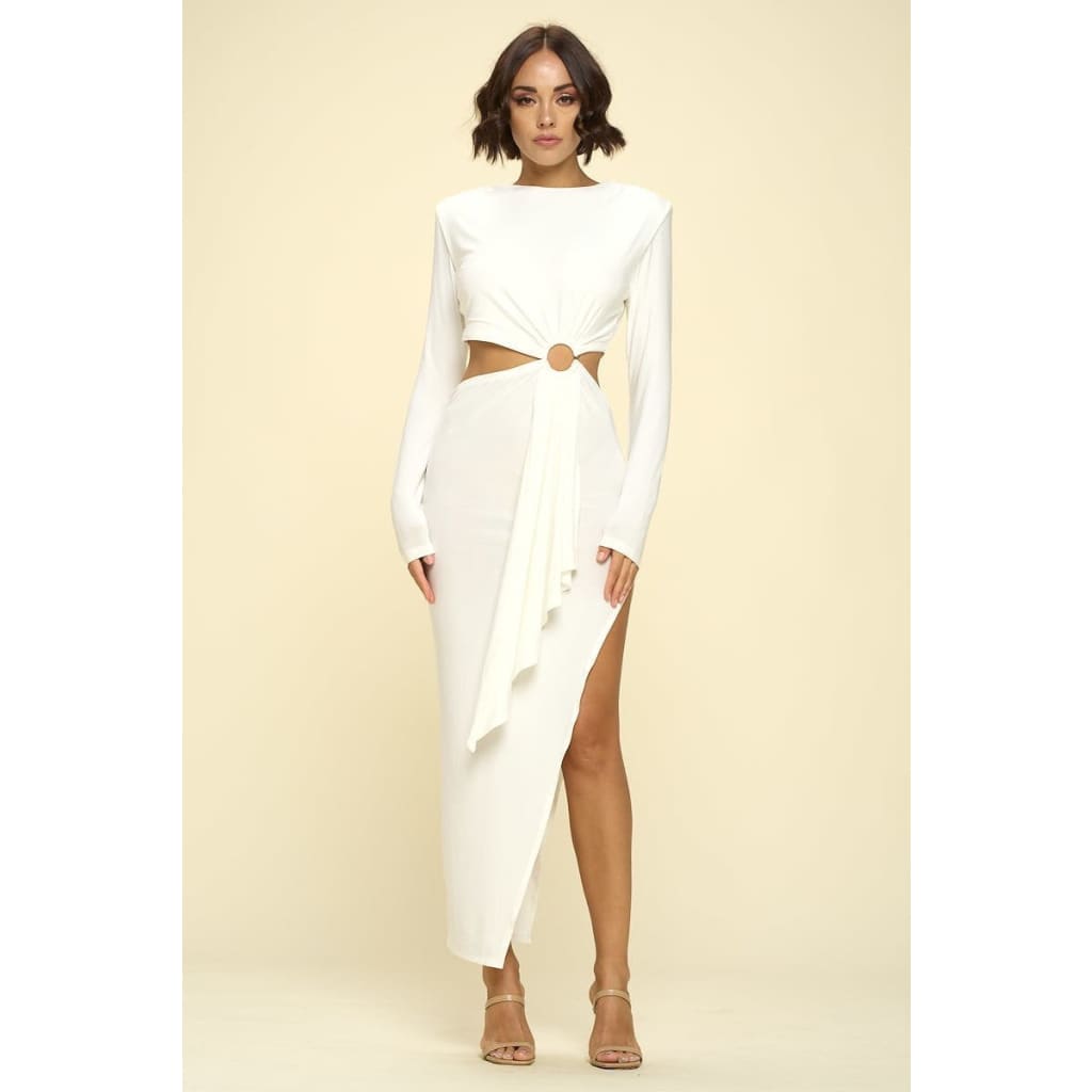 Bodycon Cut Out Midi Dress