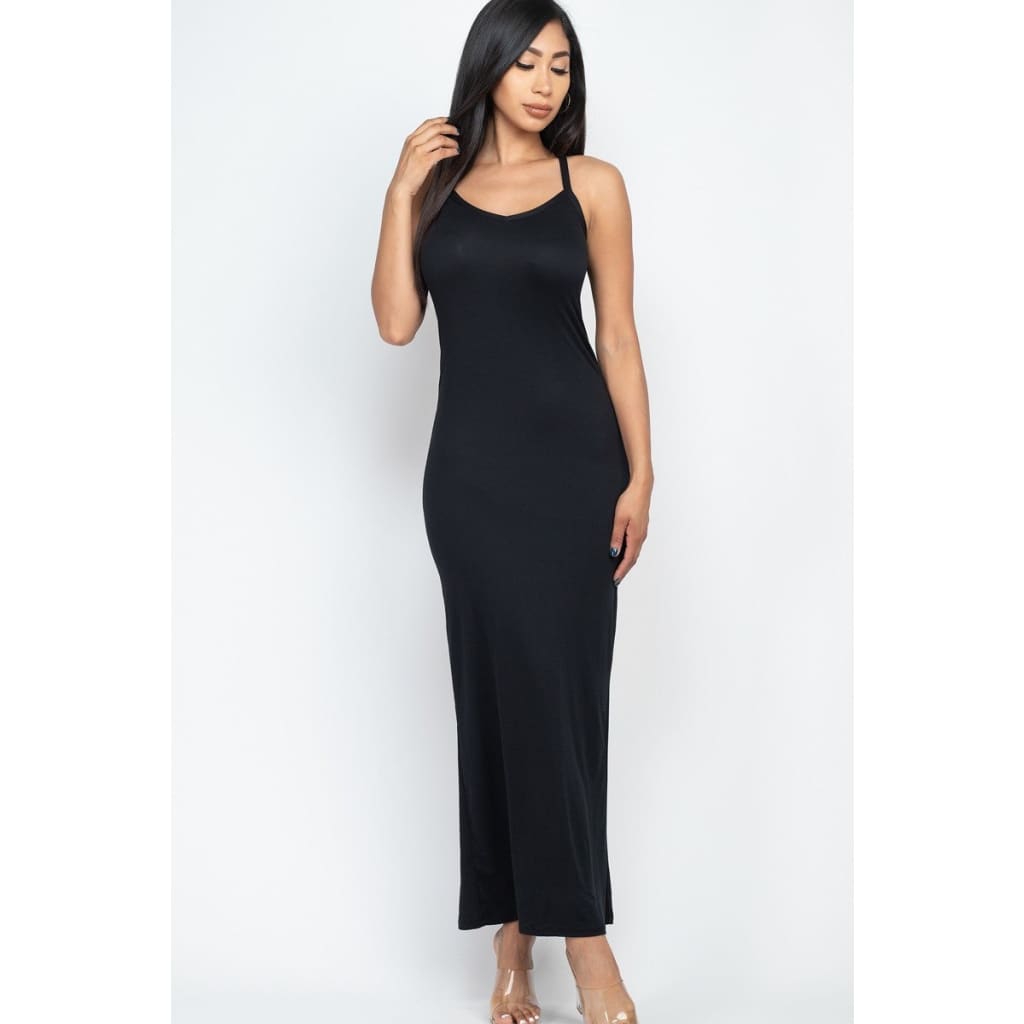 Racer Back Maxi Dress