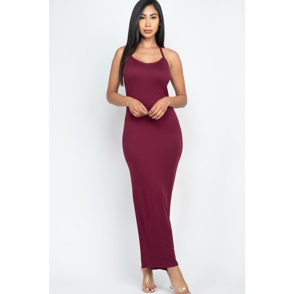 Racer Back Maxi Dress