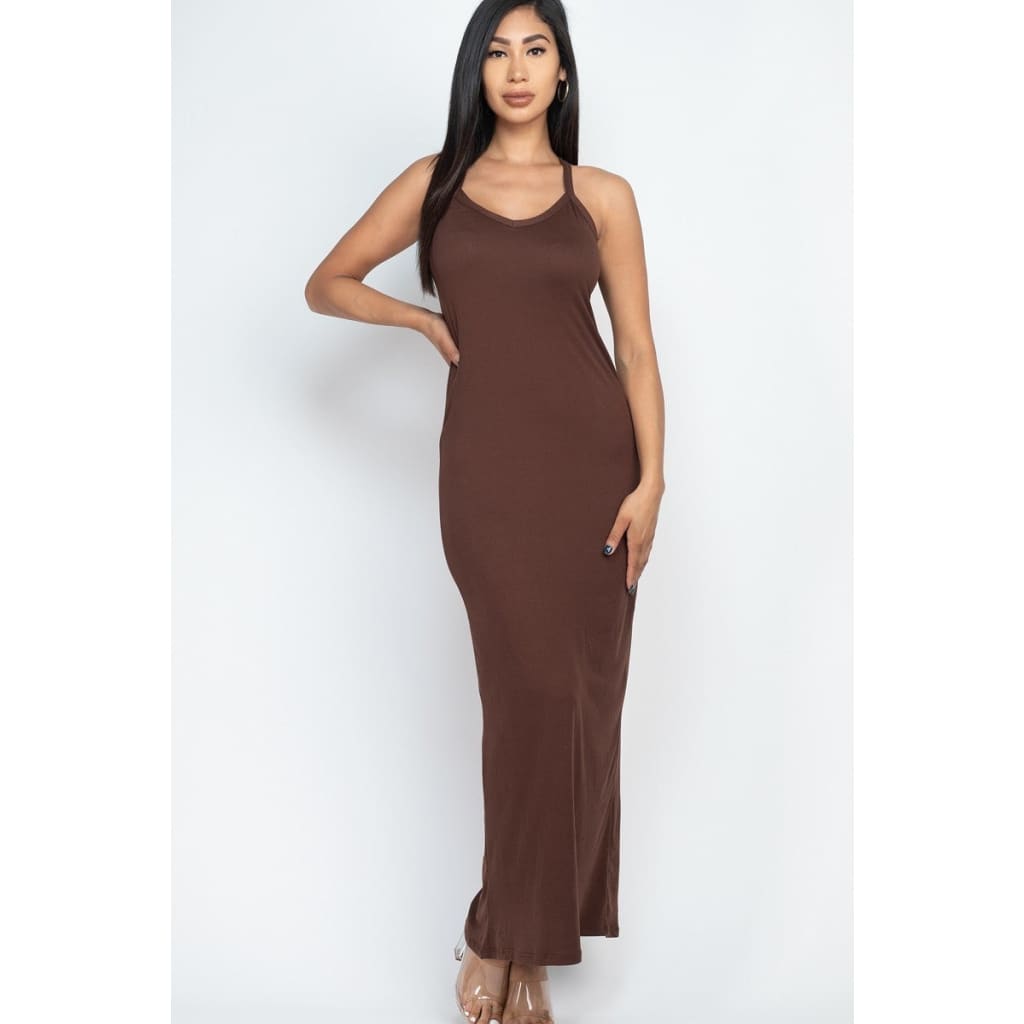 Racer Back Maxi Dress