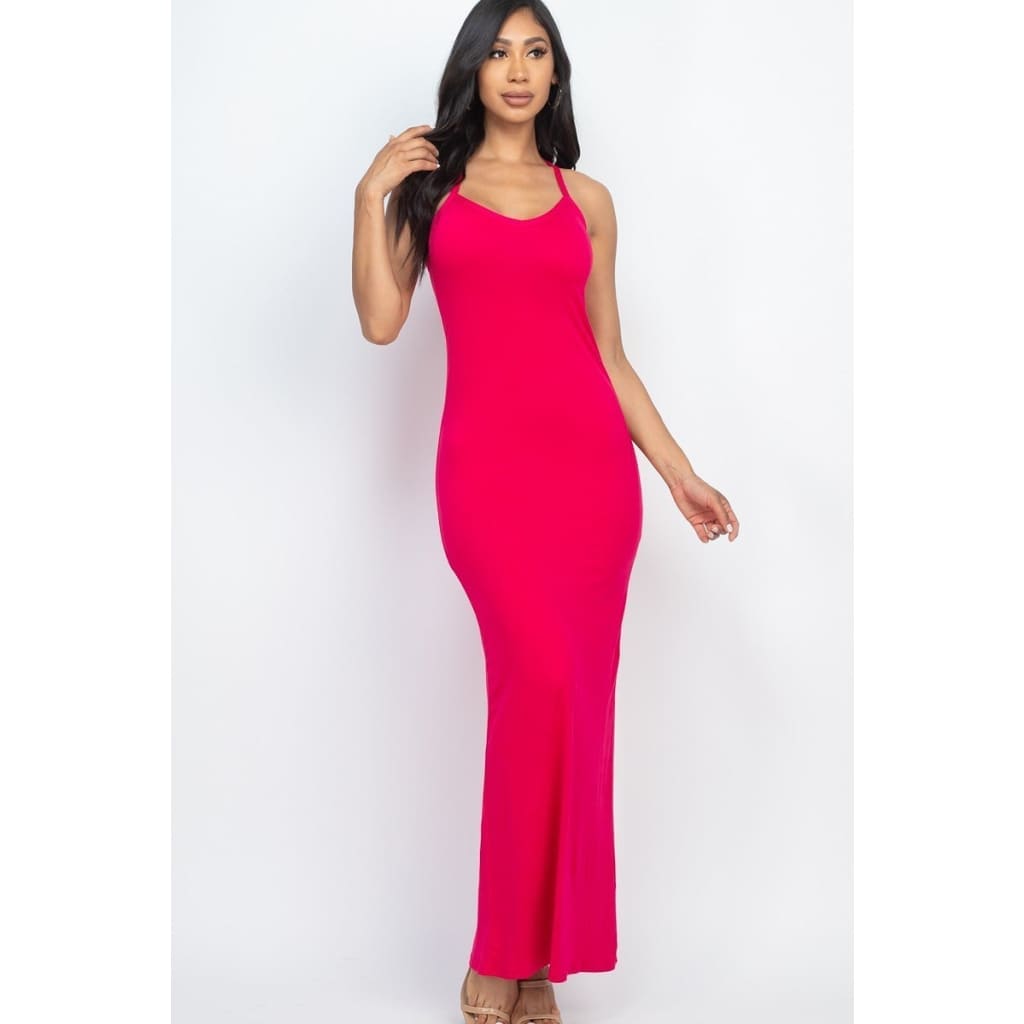 Racer Back Maxi Dress