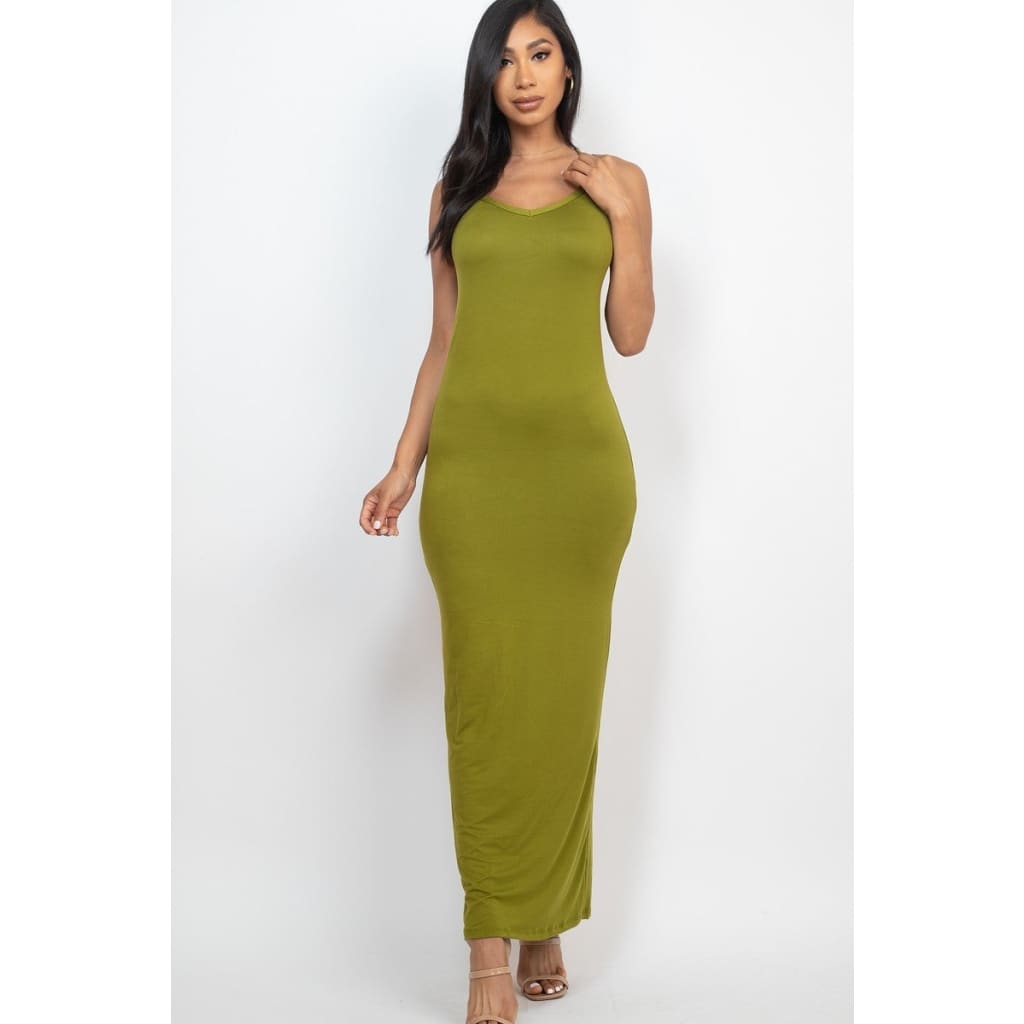 Racer Back Maxi Dress