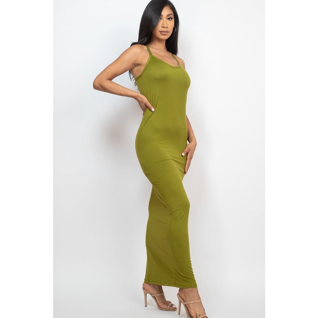 Racer Back Maxi Dress