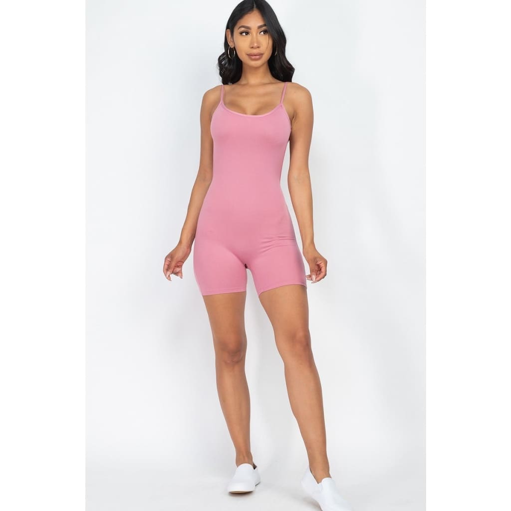 Sexy Backless Cami Romper