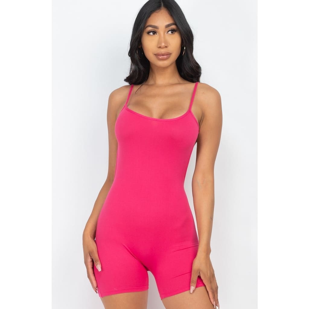 Sexy Backless Cami Romper