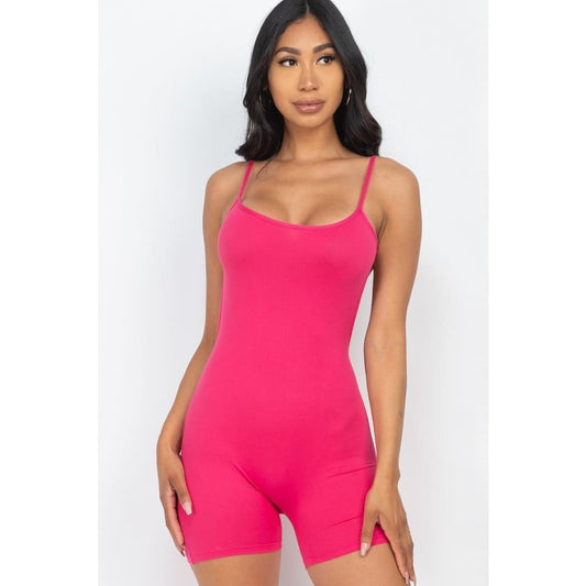 Sexy Backless Cami Romper