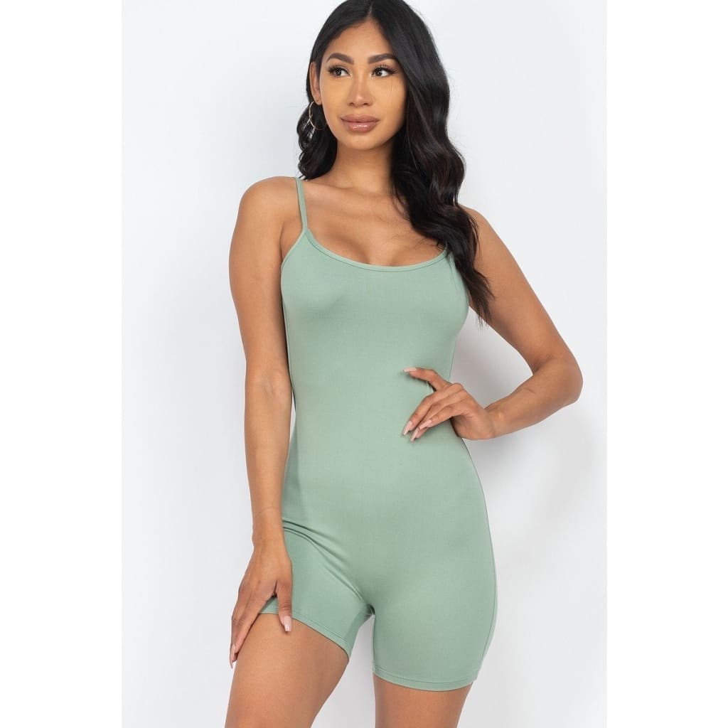 Sexy Backless Cami Romper