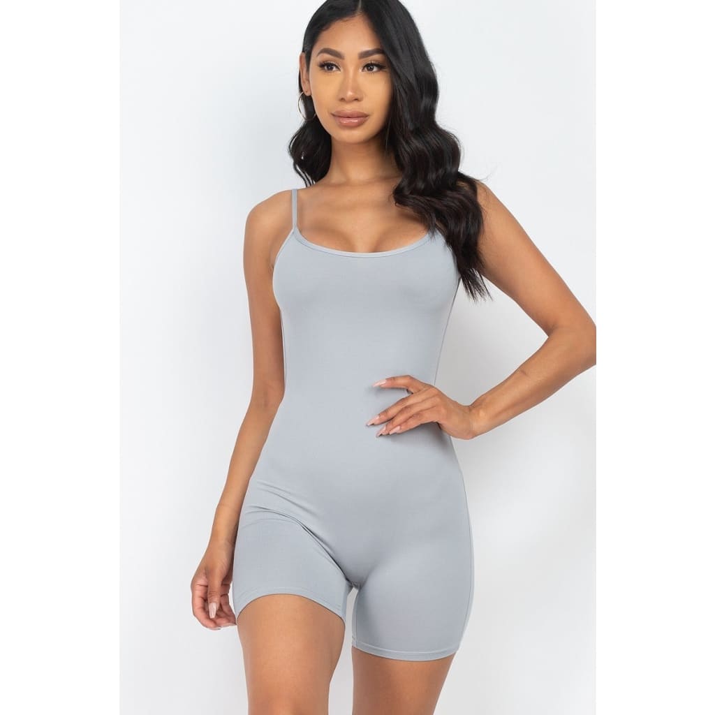 Sexy Backless Cami Romper