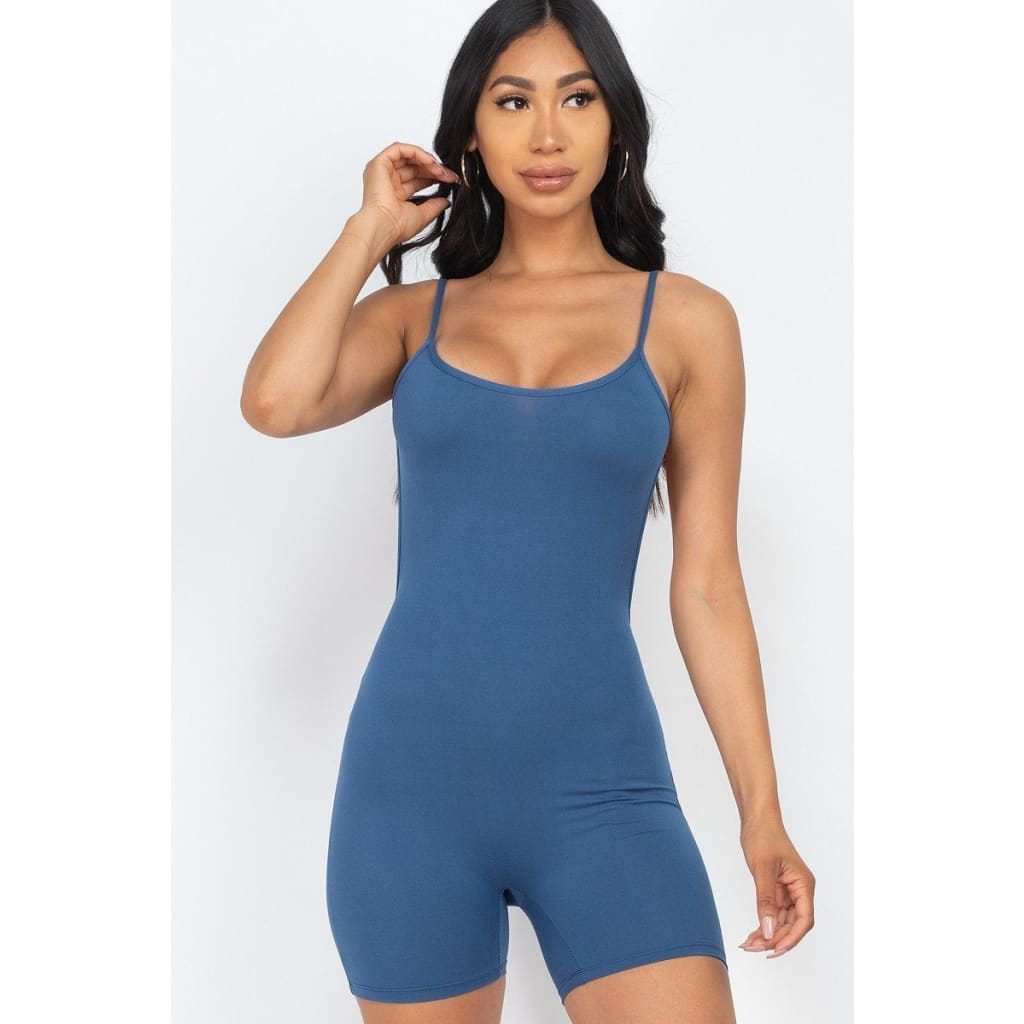 Sexy Backless Cami Romper