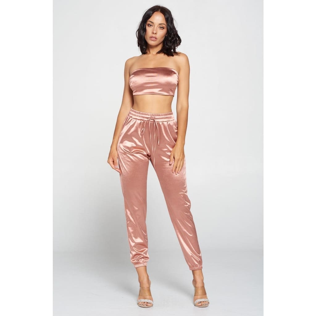 Tube Top Pant Set